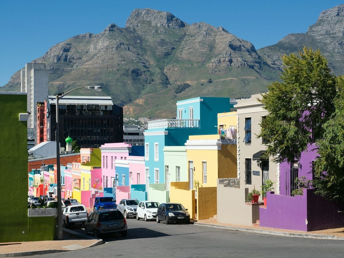 The colourful houses of the Bo-Kaap in Cape Town